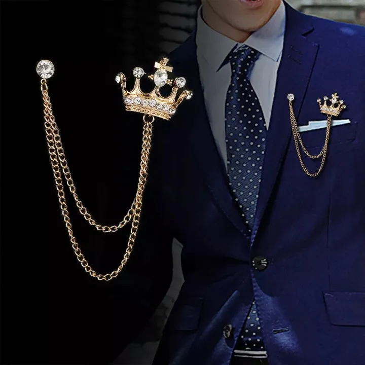 Crown%20Brooch%20For%20Men%20For%20Shirt%20Jacket%20Coat%20Wedding%20Party%20Jewellery%20Gift%20-%20Image%205