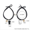 Hand Knitting Bear Pendant Hearts Magnetic Couple Bracelet Charm Women Men Valentine's Day Gifts BT262. 