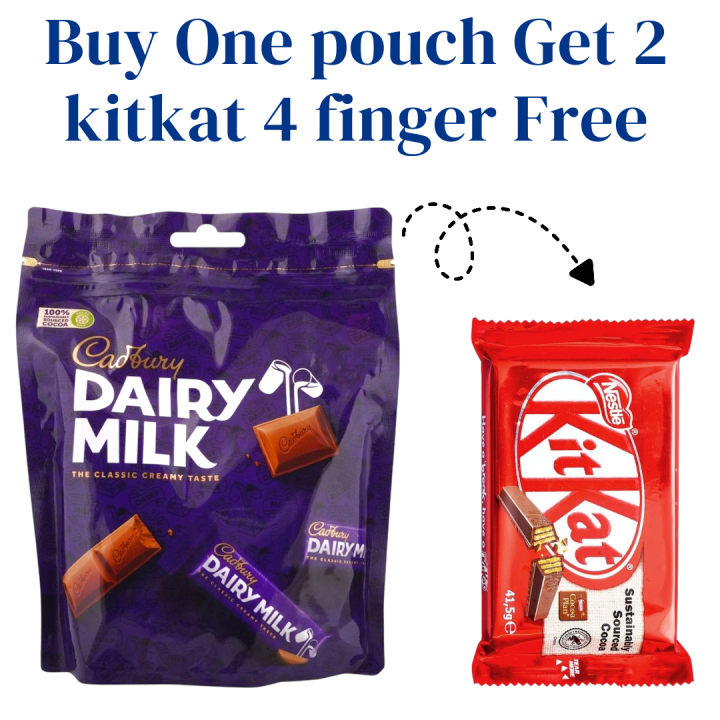 Cadbury Dairy Milk Chocolate Mini Bars 160g – Best Kids’ Snack, Tasty & Creamy Chocolate Treats!"