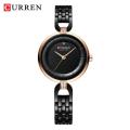 CURREN Stainless Steel Waterproof Japan Quartz Wrist Watch For Girls - 9052. 