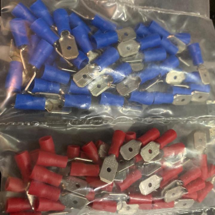 Male Female Insulated Electrical Crimp Terminal for 1.5-2.5mm2 Connectors Cable Wire Connector 100PCS/Pack FDD