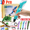 3D Printer 3D Pen for Kids 3D Printing DIY Drawing Pen LCD Display USB Cable Pen Holder 9 Meter 1.75mm Free Filament Temperature Control 3Doodler Creative Learning for Children Kids as Toys DIY Arts & Crafts Boy Girls. 