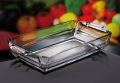 Tanoori Oven Dish Transparent Baking Dishes Clear Glass Shatter Proof Dish. 
