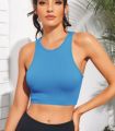 Women Yoga Vest Gym Sports Crop Tops Seamless. 