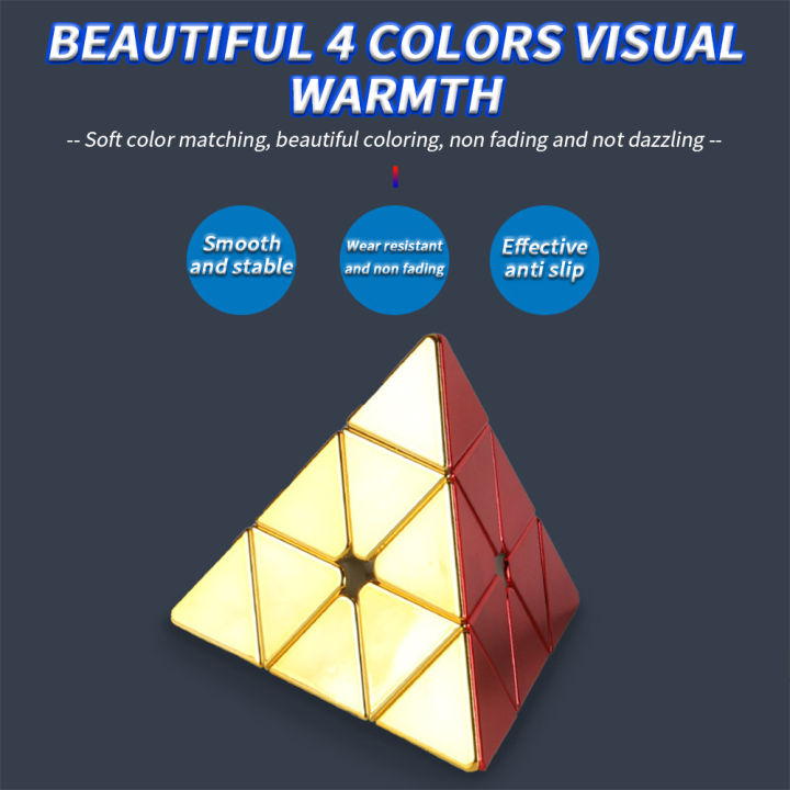 PinShang%202x2%203x3%20Pyramid%20Magic%20Cube%20Magnetic%20Smooth%20Electroplating%20Speed%20Cube%20Toys%20Birthday%20Christmas%20Gift%20For%20Children%20Kids%20-%20Image%202