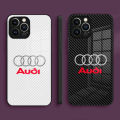 Luxury Car Audi LOGO Phone Case For Iphone 14 Pro Max 13 12 11 Mini X Xr Xs 8 7 Puls 6 Toughened Glass. 