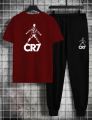 Cr7 Cristiano Ronaldo Printed Cotton Half Sleeves O Neck Trouser & T Shirt For Men & boys. 