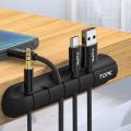 Topk Silicone Usb Cable Adhesive Desktop Wire Organizer Charging Cord Clamp Winder Management Clips ( For Mouse Headphone Wire ). 