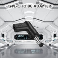 PD 100W USB C to DC Power Connector Universal 18-20V Type C to DC Jack Plug Charging Adapter Converter for Lenovo/HP/DELL Laptop. 