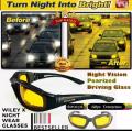 Night vision driving glasses for bike car users. 