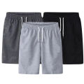 DR BEI Men Summer Trousers All Match Nude Color Knee Length Shorts. 