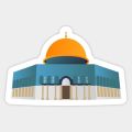 Al Aqsa Mosque Sticker - 3 inch x 3 inch - Stickers for Laptop - Stickers for Mobile. 