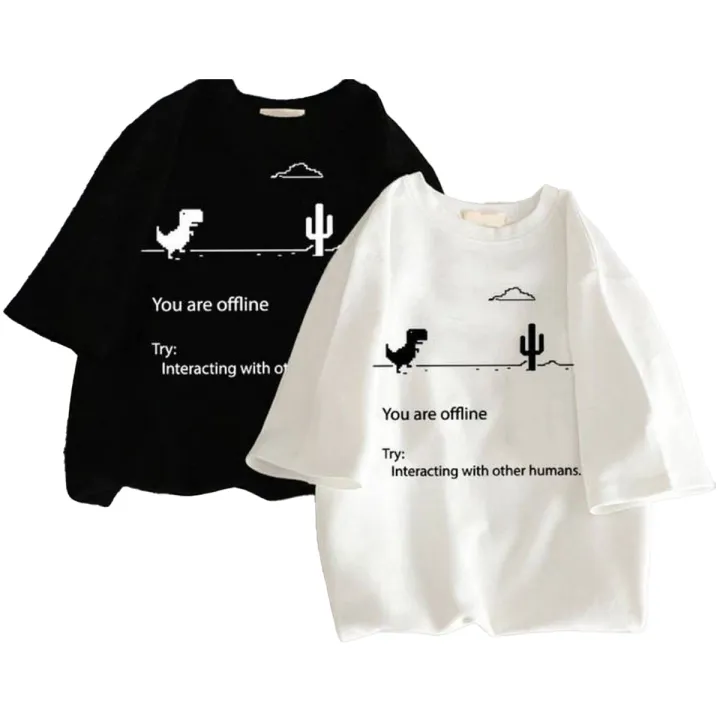You%20Are%20Offline%20Summer%20Printed%20Half%20Sleeves%20O%20Neck%20T%20Shirt%20For%20Women%20-%20Image%202