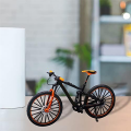 Bicycle Model Mountain Bike Decor Bicycle Art Metal Bicycle Biking Gifts for Cyclists Home Desktop Decoration Ornaments 17.5 X 9.5 X 6.5cm. 
