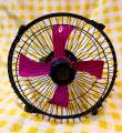 Small Table or Wall Fan - Steel Body Fan - Size 9 Inch-DC 12V. 