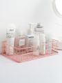 Student dormitory iron storage basket desktop storage basket home snack storage basket bathroom countertop finishing small basket. 