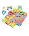 ABC Toy Block Mat Alphabets and Numbers Early Learning Toy Play Foam Puzzle Mat for Kids 36 Pieces 6cm x 6cm. 
