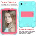 For Samsung Galaxy Tab A 8.4 (2020) Shockproof Two-Color Silicone Protection Case with Holder. 