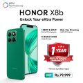 HONOR X8b Android 13 Smartphone 4G, 8GB + 8GB RAM + 512GB ROM, 108MP Main Camera + 50MP Selfie Camera, 90Hz Super AMOLED Display, 4500mAh Battery, 35W SuperCharge, 6nm Snapdragon Chipset, 1 Year Replacement Warranty + PTA Appproved. 