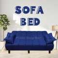 Sofa CumBed 3 Seater Blue Valvet & Custumize Colours Special offer Available. 