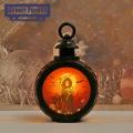 Green forest Pumpkin Lantern Soft Light Halloween Pumpkin Witch Ghost LED Light. 