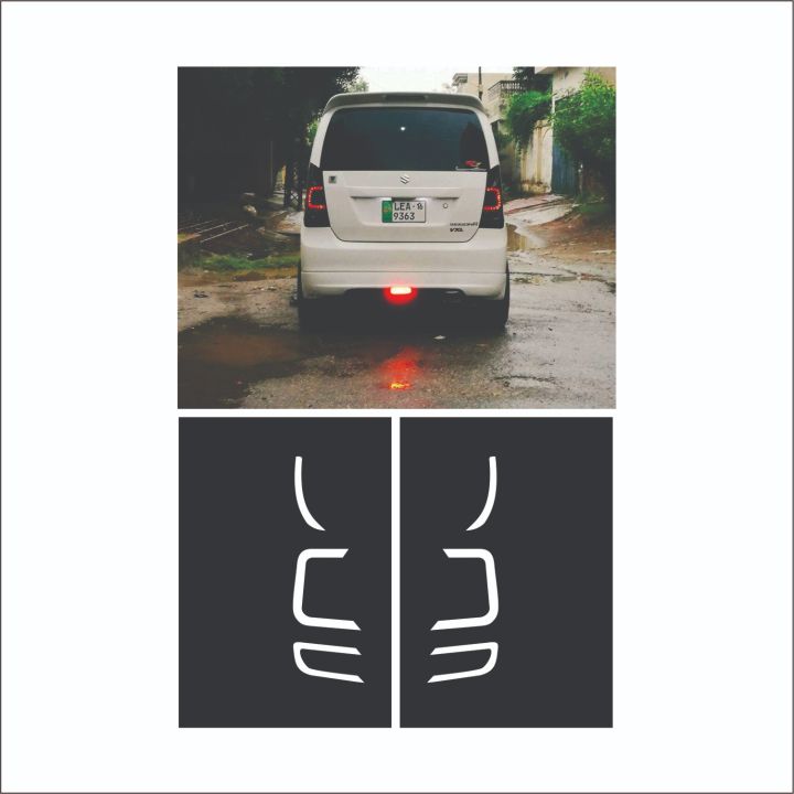 Suzuki WagonR  BACK LIGHT DESIGN Car Stickers Decal Vinyl Creative Fashion Car Sticker Accessories Stickers for Car, Car Modification, Car Decoration