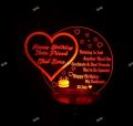 Dotz Brand 3d Birthday illusion Lamp, 3d Light Lamp, Decorating Item, Lamps for Bedroom, Customised Gifts, Lamp, Gifts for Girls, Table Lamp.. 