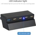 5 Port USB HUB For PS4 Slim USB 3.0/2.0 High Speed Charger Controller Splitter. 