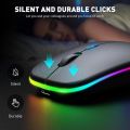 HP Mouse RGB Backlit Rechargeable Original Wireless Gaming Dual Mode Silent Click Free Mousepad Included. 