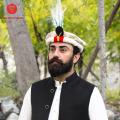 Chitrali Cap (Pakul) with Markhor | Peshawari Pakul - 100% Pure Wool. 