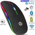 HP W10 RGB Wireless Bluetooth Mouse | Ergonomic High-Precision Mouse | Top Wireless Gaming Mouse. 