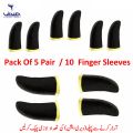 Premium Gaming Finger Sleeves Bundle - 1, 3, or 5 Pairs | Breathable, Anti-Sweat, Touch Screen-Friendly Thumb Gloves for PUBG & Mobile Gaming | Best-Quality Finger Cots for Enhanced Performance. 