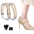 Women Shoeslaces for High Heels Shoes Decorations Buckle Lazy Shoelaces Elastic Band Anti Falling Heel Non-Slip Belt Strap. 