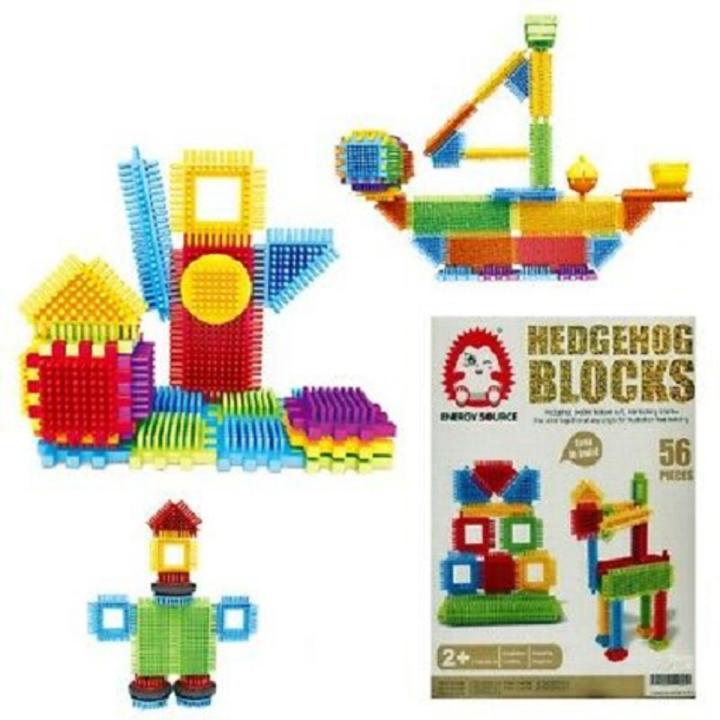 Hedgehog blocks 56 pcs Bh602 building blocks interlocking bristles