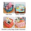 Multipurpose Using Waterproof Folding Storage Box For Nursery Small Baby Products and Books Toy Fabric Clothes Laundry Basket With Handle Grip. 