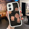 BILI for Vivo Y03 Y18 Y18e Y28S 5G Cover Pink Rose Lens Protection Soft PU Leather Phone Cases. 