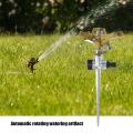 Adjustable Rotate Watering Sprinkler Garden Metal Irrigation System - Water-Saving Garden Sprinkler - Adjustable Rotating Lawn Irrigation System for Garden Yard. 