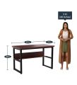 48 & 36 inches Length | H-shape table | Office Table | Desktop Table With Book Shelf | Office Desk | Book Shelf | Laptop Table | Computer Table | Study Table | Writing Table | Gaming Table | workstation table with metal powder coating 18 gauged frame. 