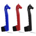 HORSE HEAD PLASTIC HOOF PICK WITH BRUSH. 