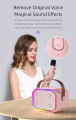 Portable Karaoke Speaker Set Colorful Lights Wireless Karaoke Machine with Microphone Bluetooth-Compatible MP3 Music Player. 