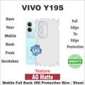 VIVO Y19s full Back 360 Protection skin wrap / protection sheet with camera and 4 sides protection top quality. 
