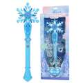 Magic Fairy Stick, Ice and Snow Fantasy, Elsa Princess Flash Music Crown Set, Girl Gift Toy. 