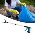 Outdoor Metal Collapsible Litter Grabber Garbage Grabber with Rotating Jaw Pick Up Tool for Floor. 