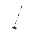 Solar Panel Cleaning Brush- Telescopic Wash Brush with Extendable 12ft Pole - With water inlet Built-in - High quality aluminum rod - with on/off Button - Micro fiber bristle.. 