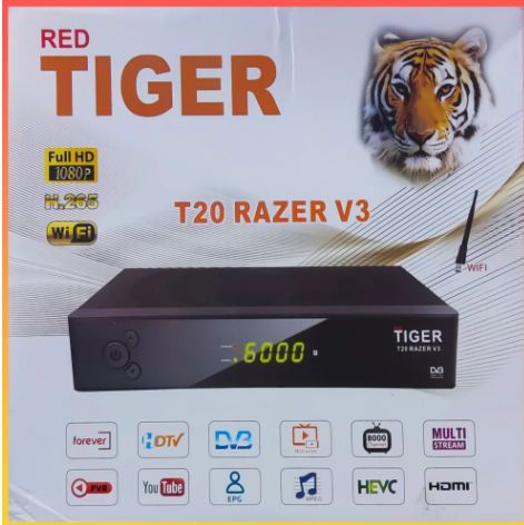 1 Month Warranty Tiger T20 Razer Forever Receiver ORIGINAL 2023 Model | Dolby Audio H.265