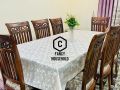 6 Chairs Rectangle (60 x 90) Inches Fancy Dining Table Cover Sheet Dastarkhwan for Dining Table Dastarkhwan Table Cover 6 Chairs Dining Table Sheet Cover Dining Table Cover Sheet Plastic 6 Seater Dining Table Cover. 