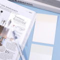 50pcs/pack Transparent Sticky Notes Students Use Tear-off Note Small Notebook To Learn Office Memo Can Be Pasted Note Paper. 
