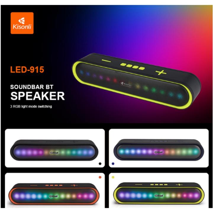 KISONLI WIRELESS BLUETOOTH LONGBAR SPEAKER LED-915