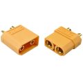 XT90 Male-Female Connector XT90 High Current Connectors (Pair - Female Male) XT-90 / XT 90. 