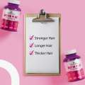 Herbiotics Biotin Plus 100% Original Tablet For Hair Growth, Biotin Plus Tablet For Healthy Long & Strong Hair, Biotin Plus Tablet For Hair fall & Hair Regrowth, Biotin Plus Tablet For Hair, Skin Nails, Biotin Plus & Folic Acid For Thicker & Longer Hair. 